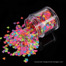 2020 hot sales! mixed fluorescent  polyester chunky glitter flake for ornament make up with different shape mickey, heat, stars